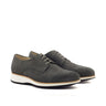 DapperFam Vero in Grey Men's Lux Suede Derby in Grey