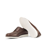 DapperFam Zephyr in Dark Brown Men's Italian Leather Longwing Blucher