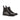 DapperFam Lucca in Black Women's Italian Croco Embossed Leather & Lux Suede Chelsea Boot Black