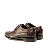 DapperFam Zephyr in Dark Brown Men's Italian Leather Longwing Blucher
