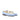 DapperFam Marcello in Blue / Ice / Navy Men's Linen & Italian Leather Belgian Slipper in Blue / Ice / Navy
