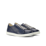 DapperFam Rivale in Navy Men's Italian Leather Trainer — Style 4828