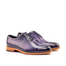 DapperFam Giuliano in Purple Men's Hand-Painted Patina Whole Cut in Purple