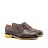 DapperFam Zephyr in Dark Brown Men's Italian Full Grain Leather Longwing Blucher in Dark Brown