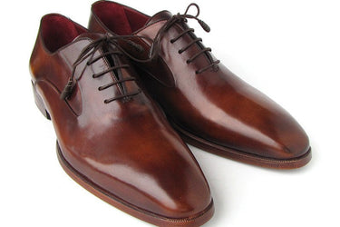 Paul Parkman Men's Plain Toe Calfskin Oxfords in Brown