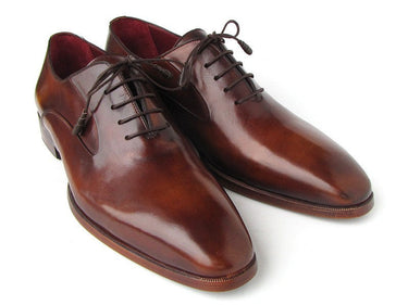 Paul Parkman Men's Plain Toe Calfskin Oxfords in Brown