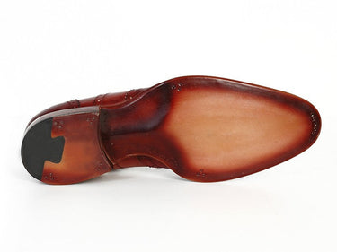 Paul Parkman Men's Wingtip Oxfords in Bordeaux & Camel