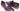 Paul Parkman Men's Hand-Painted Leather Tassel Loafers in Purple