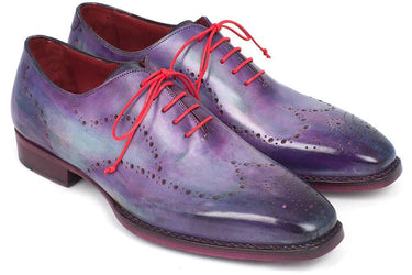 Paul Parkman Men's Goodyear Welted Wingtip Oxfords in Purple