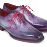 Paul Parkman Men's Goodyear Welted Wingtip Oxfords in Purple