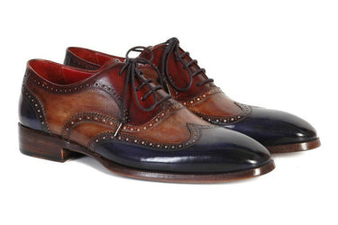 Paul Parkman Men's Wingtip Oxfords in Navy, Camel & Bordeaux