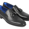 Paul Parkman Men's Leather Tassel Loafers in Black