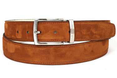 Pau Parkman Men's Suede Belt in Tobacco