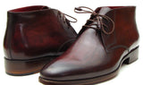 Paul Parkman Men's Leather Chukka Boots in Brown & Bordeaux