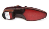 Paul Parkman Men's Double Goodyear Welted Monkstraps in Burgundy