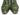 Paul Parkman Men's Hand-Painted Leather Tassel Loafers in Green in #color_