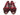 Paul Parkman Men's Side Handsewn Leather Captoe Oxfords in Red / Bordeaux in #color_