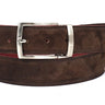 Pau Parkman Men's Suede Belt in Brown