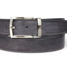 Paul Parkman Men's Hand-Painted Leather Belt in Gray