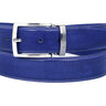 Paul Parkman Men's Hand-Painted Leather Belt in Cobalt Blue