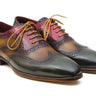 Paul Parkman Men's Wingtip Oxfords in Green, Camel & Bordeaux in #color_