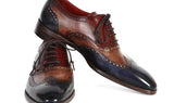 Paul Parkman Men's Wingtip Oxfords in Navy, Camel & Bordeaux