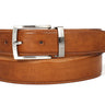 Paul Parkman Men's Hand-Painted Leather Belt in Tobacco