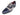 Paul Parkman Men's Hand-Painted Suede Captoe Oxfords in Navy & Beige