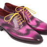 Paul Parkman Men's Hand-Painted Leather Wingtip Oxfords in Lilac
