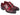 Paul Parkman Men's Hand-Welted Captoe Monkstraps in Purple & Burgundy in #color_
