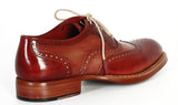 Paul Parkman Men's Wingtip Oxfords in Bordeaux & Camel