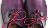 Paul Parkman Men's Ghillie Lacing Side Dress Shoes in Purple