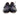 Paul Parkman Men's Hand-Painted Leather Derby Shoes in Blue & Navy in #color_