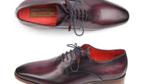 Paul Parkman Men's Plain Toe Leather Oxfords in Purple