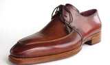 Paul Parkman Men's Goodyear Welted Square Toe Apron Derby Shoes in Brown