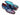 Paul Parkman Men's Hand-Painted Leather Wingtip Oxfords in Blue & Purple
