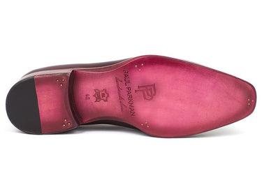 Paul Parkman Men's Leather Tassel Loafers in Purple
