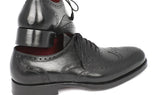 Paul Parkman Men's Goodyear Welted Wingtip Oxfords in Black