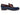 Paul Parkman Men's Leather Kiltie Tassel Loafers in Navy & Tobacco