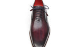 Paul Parkman Men's Plain Toe Leather Oxfords in Purple