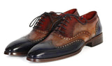Paul Parkman Men's Wingtip Oxfords in Navy, Camel & Bordeaux