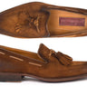 Paul Parkman Men's Suede Tassel Loafers in Antique Brown