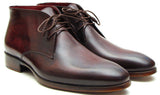 Paul Parkman Men's Leather Chukka Boots in Brown & Bordeaux