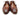 Paul Parkman Men's Hand-Painted Leather Derby Shoes in Brown