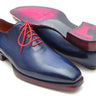 Paul Parkman Men's Goodyear Welted Wholecut Oxfords in Navy Blue in #color_