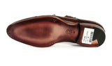 Paul Parkman Men's Leather Double Monkstraps in Dark Brown