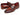 Paul Parkman Men's Hand-Painted Leather Penny Loafers in Bordeaux and Brown