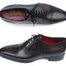 Paul Parkman Men's Hand-Painted Leather Captoe Oxfords in Bronze & Black