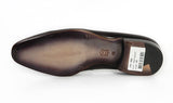 Paul Parkman Men's Hand-Painted Leather Loafers in Black & Gray