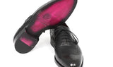 Paul Parkman Men's Goodyear Welted Wingtip Oxfords in Black